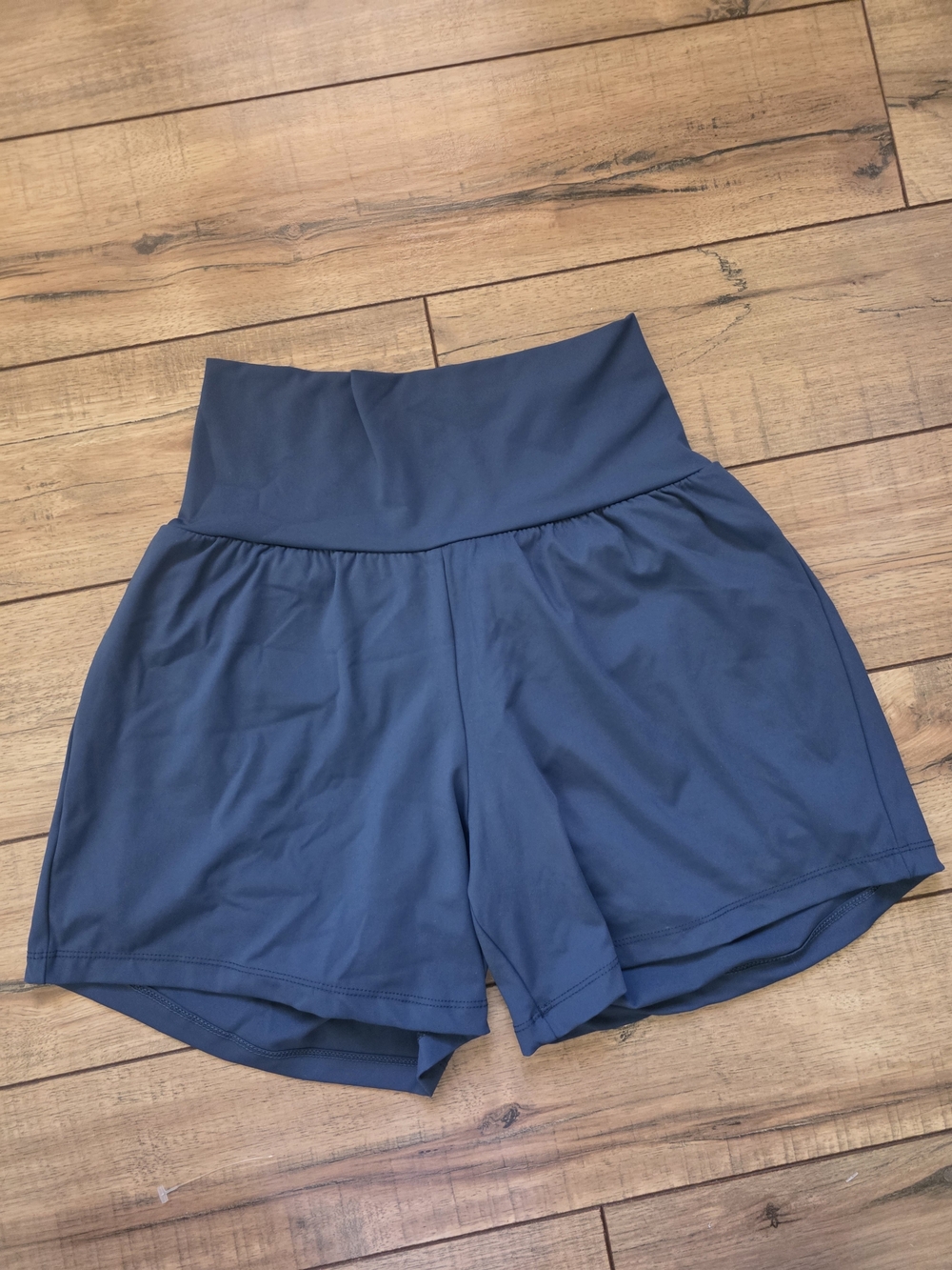 New HALARA High Waist Teal Athletic Running Shorts Small Long